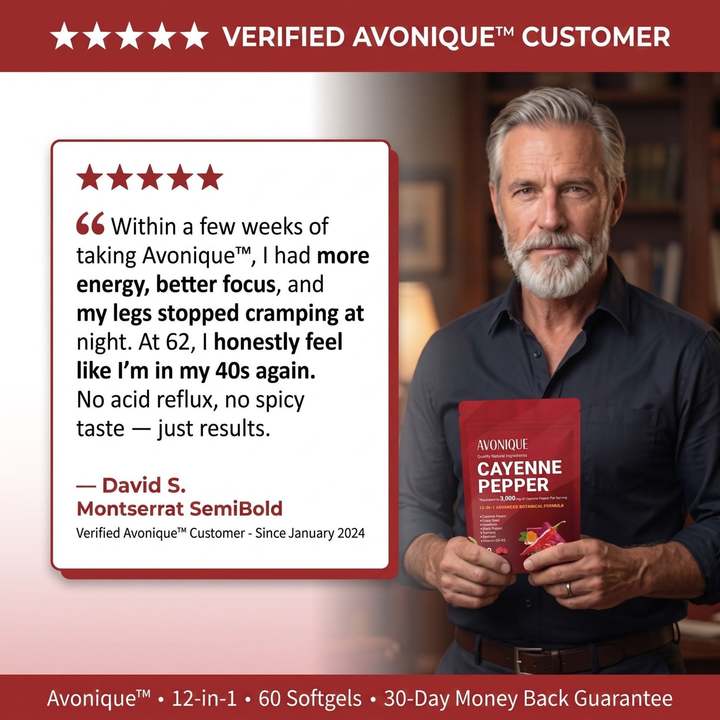 Avonique™- Cayenne Pepper Softgels