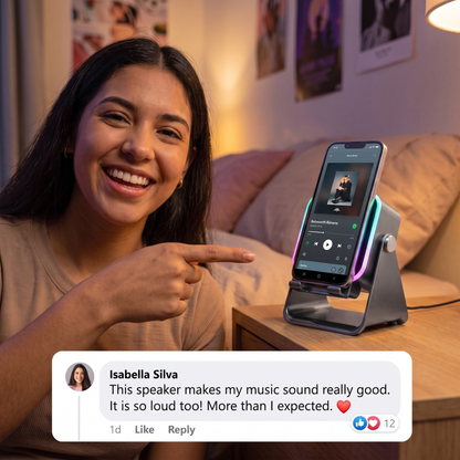 Avonique™ Sound | 5-in-1 Foldable Bluetooth Speaker & Phone Stand