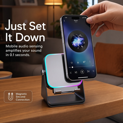 Avonique™ Sound | 5-in-1 Foldable Bluetooth Speaker & Phone Stand